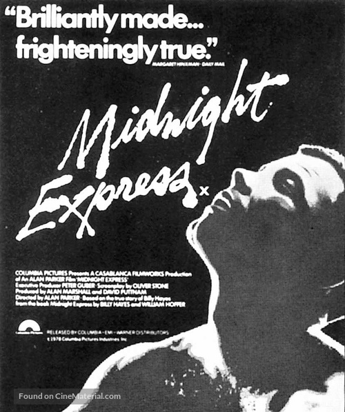 Midnight Express - British Movie Poster