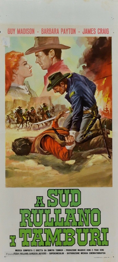 Drums in the Deep South - Italian Movie Poster