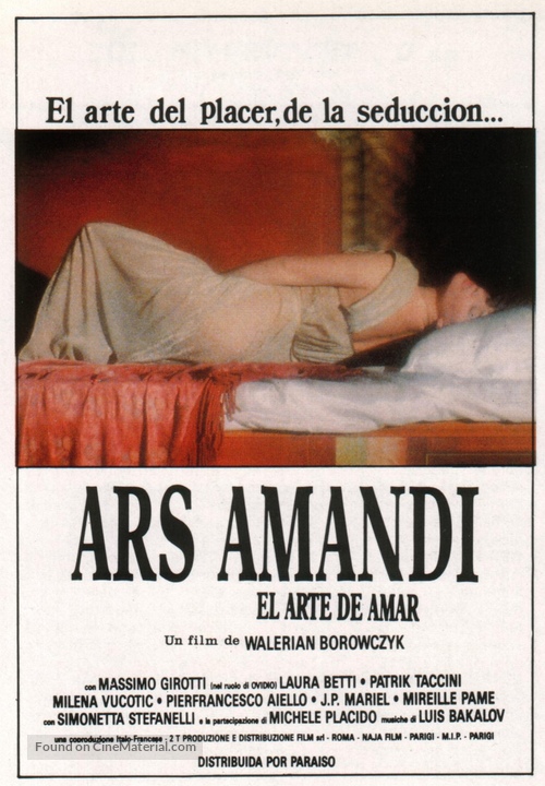 Ars amandi - Spanish Movie Poster