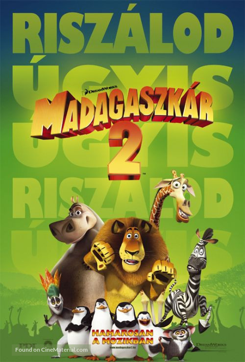 Madagascar: Escape 2 Africa - Hungarian Movie Poster