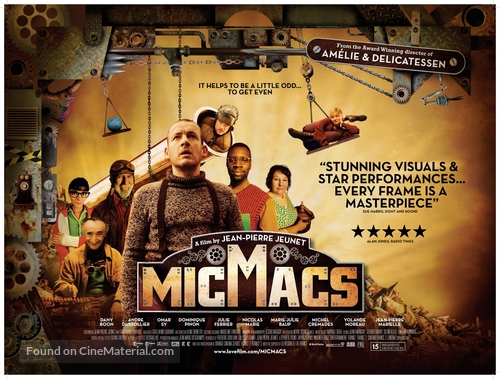 Micmacs &agrave; tire-larigot - British Movie Poster
