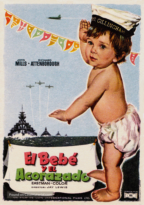 The Baby and the Battleship - Spanish Movie Poster