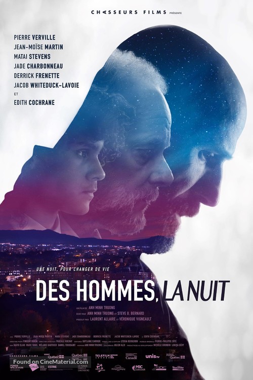 Des hommes, la nuit - Canadian Movie Poster