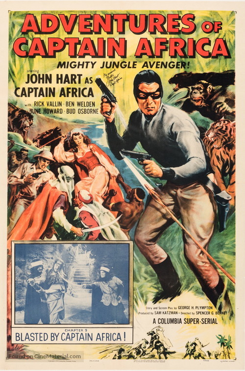 Adventures of Captain Africa, Mighty Jungle Avenger! - Movie Poster