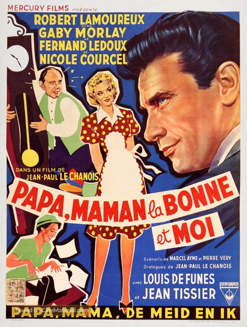 Papa, maman, la bonne et moi... - Belgian Movie Poster