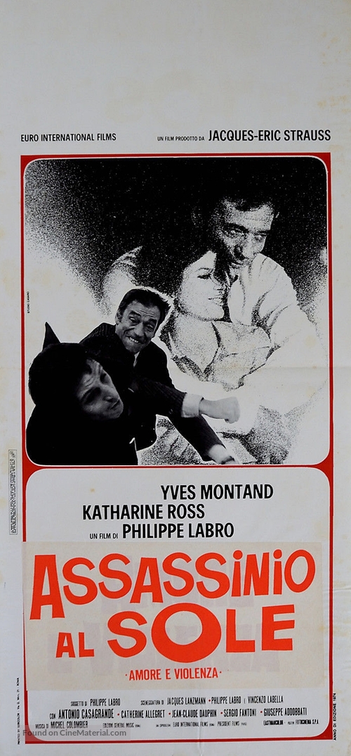 Le hasard et la violence - Italian Movie Poster