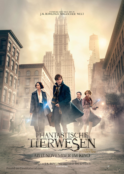 Fantastic Beasts and Where to Find Them - German Movie Poster