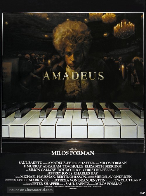 Amadeus - French Movie Poster