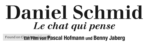 Daniel Schmid - Le chat qui pense - Swiss Logo