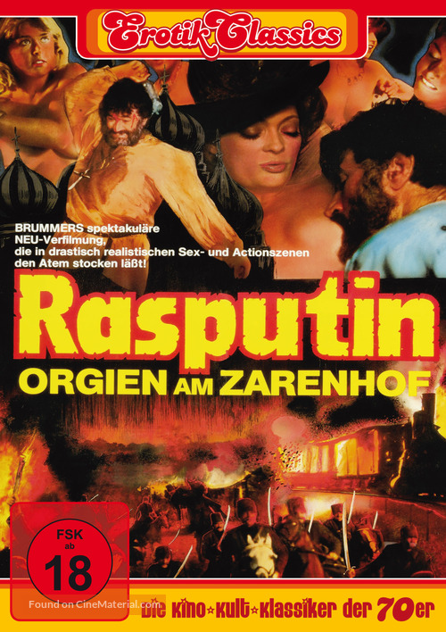 Rasputin - Orgien am Zarenhof - German DVD movie cover