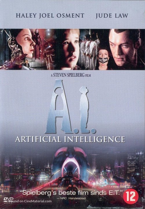 Artificial Intelligence: AI - Dutch DVD movie cover