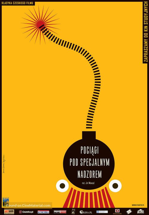Ostre sledovan&eacute; vlaky - Polish Re-release movie poster