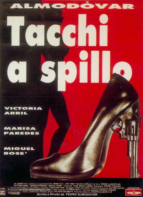 Tacones lejanos - Italian Movie Poster