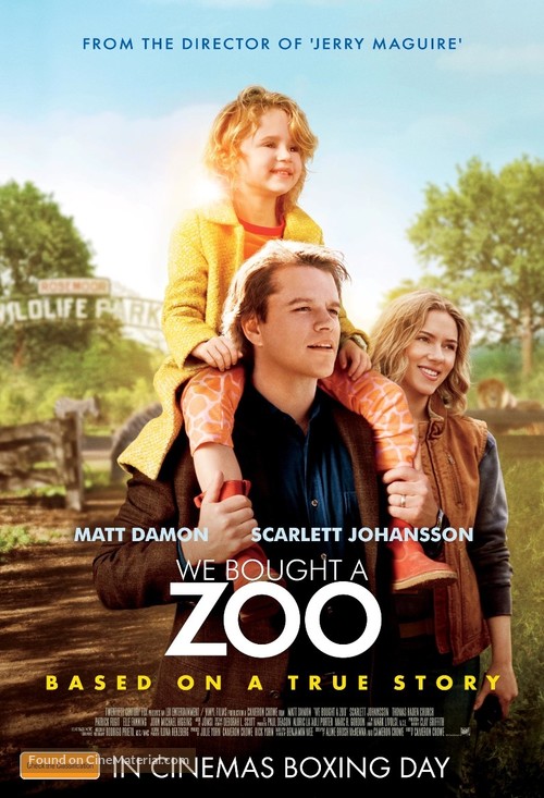 We Bought a Zoo - Australian Movie Poster