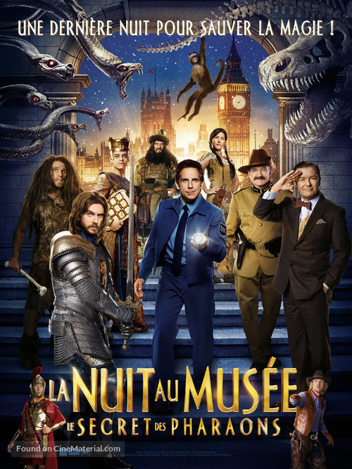 Night at the Museum: Secret of the Tomb - French Movie Poster