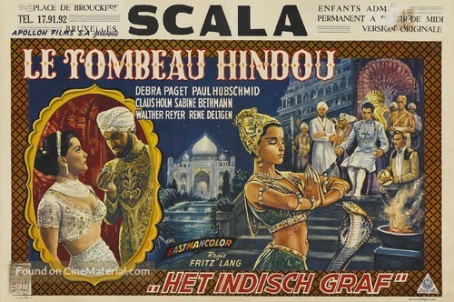 Das iIndische Grabmal - Belgian Movie Poster