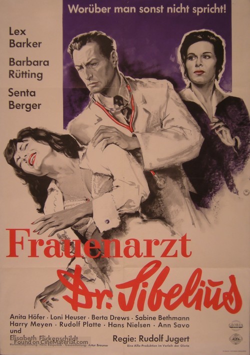 Frauenarzt Dr. Sibelius - German Movie Poster