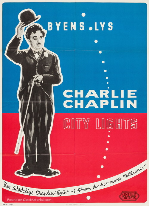 City Lights - Danish Re-release movie poster