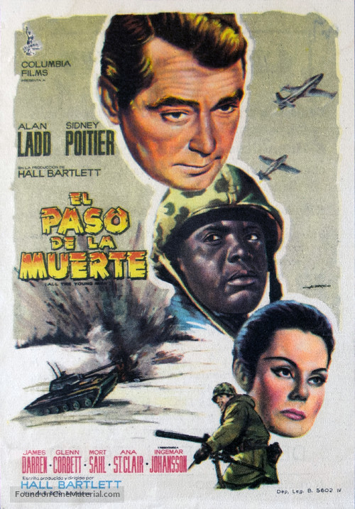 All the Young Men - Spanish Movie Poster