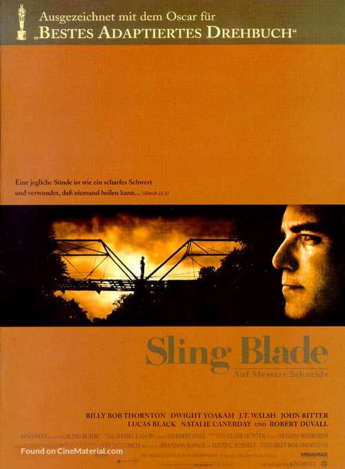 Sling Blade - German Movie Poster