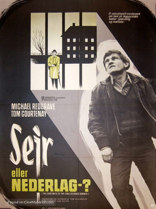 The Loneliness of the Long Distance Runner - Danish Movie Poster