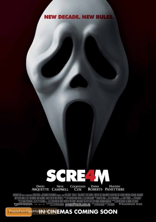 Scream 4 - Australian Movie Poster