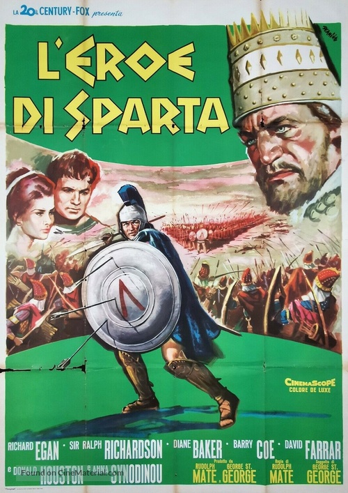 The 300 Spartans - Italian Movie Poster