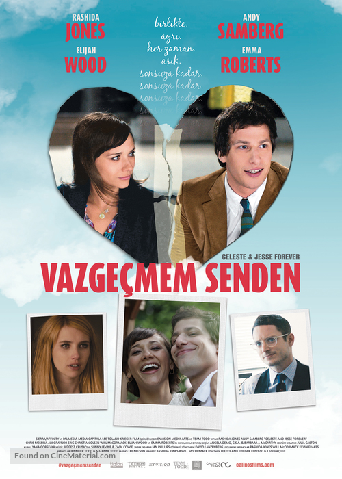Celeste and Jesse Forever - Turkish Movie Poster