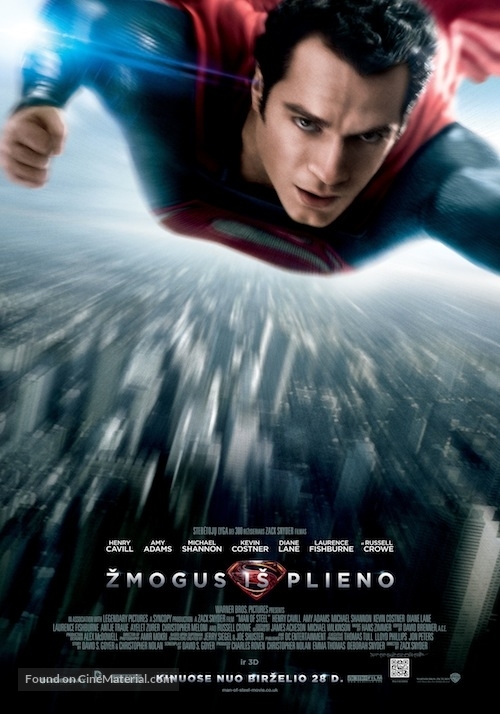 Man of Steel - Lithuanian Movie Poster