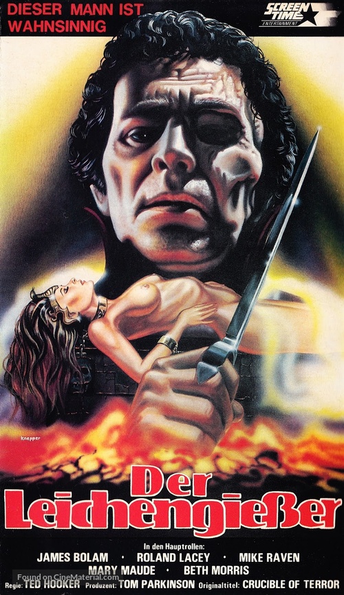Crucible of Terror - German VHS movie cover