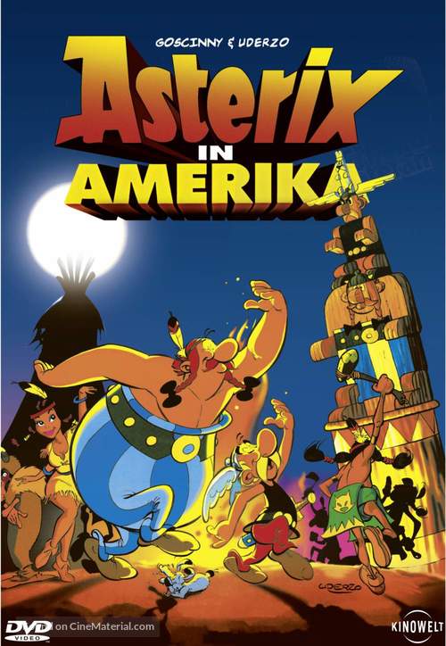 Asterix in Amerika - German DVD movie cover