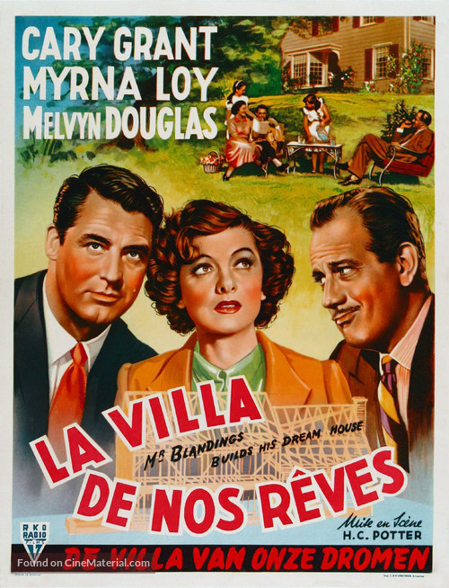 Mr. Blandings Builds His Dream House - Belgian Movie Poster