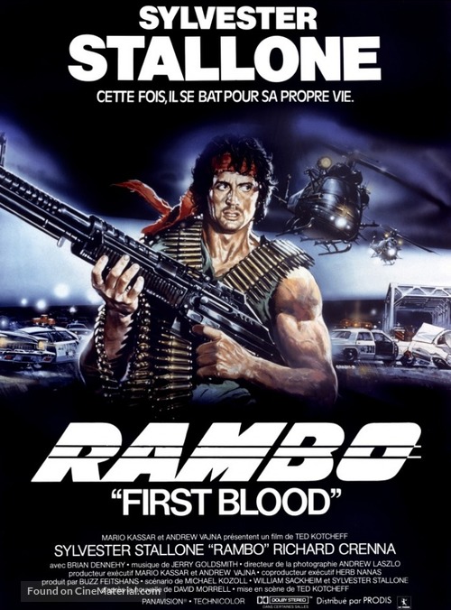 First Blood - French Movie Poster