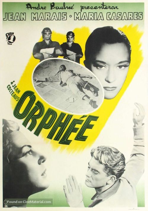 Orph&eacute;e - Swedish Movie Poster