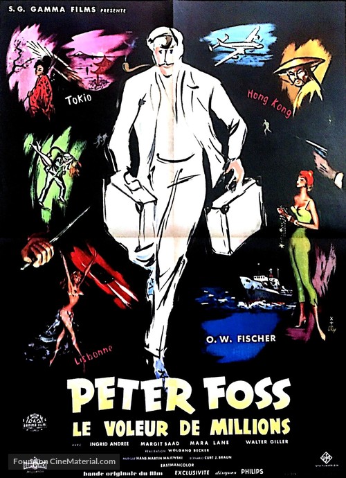 Peter Voss, der Millionendieb - French Movie Poster