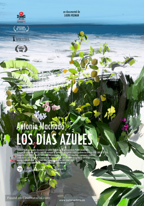 Antonio Machado. Los d&iacute;as azules - Spanish Movie Poster