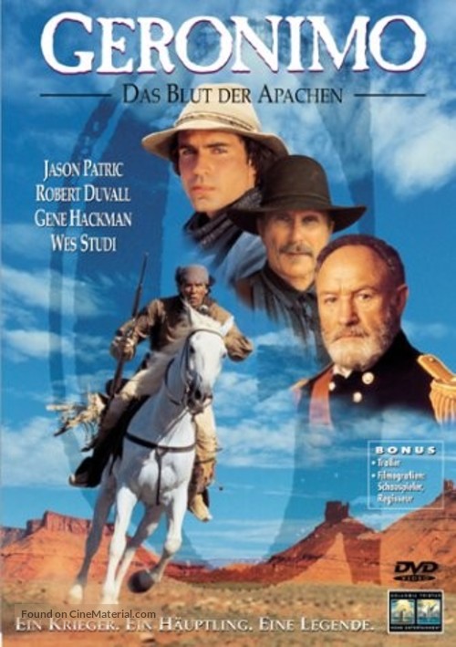 Geronimo: An American Legend - German Movie Cover