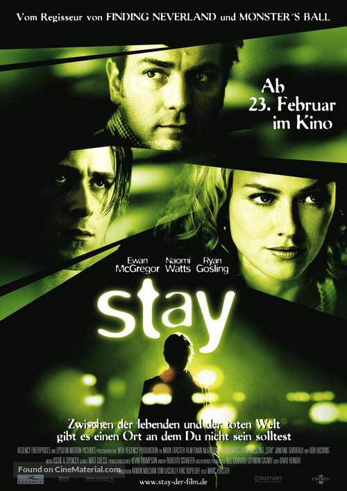 Stay - German Movie Poster