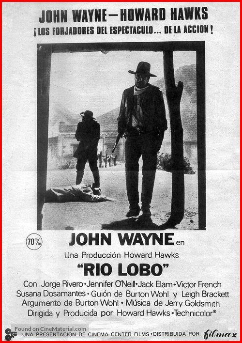 Rio Lobo - Spanish Movie Poster