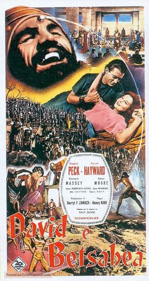 David and Bathsheba - Italian Movie Poster