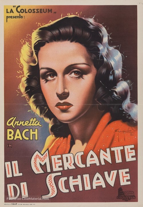 Il mercante di schiave - Italian Movie Poster