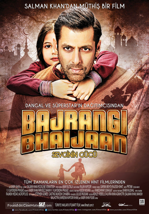 Bajrangi Bhaijaan - Turkish Movie Poster