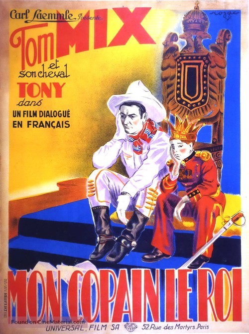 My Pal, the King - French Movie Poster