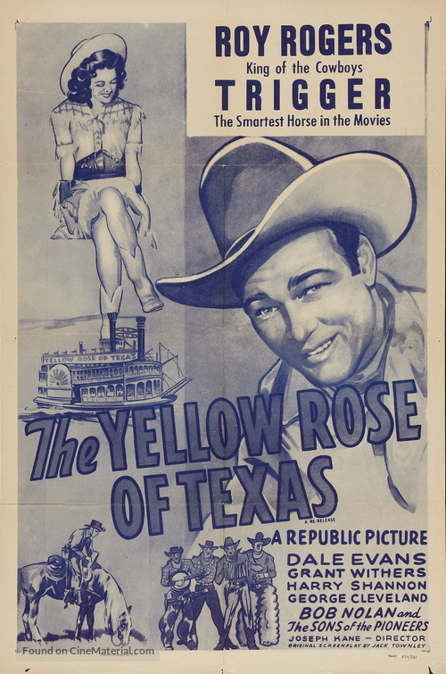 The Yellow Rose of Texas - Re-release movie poster