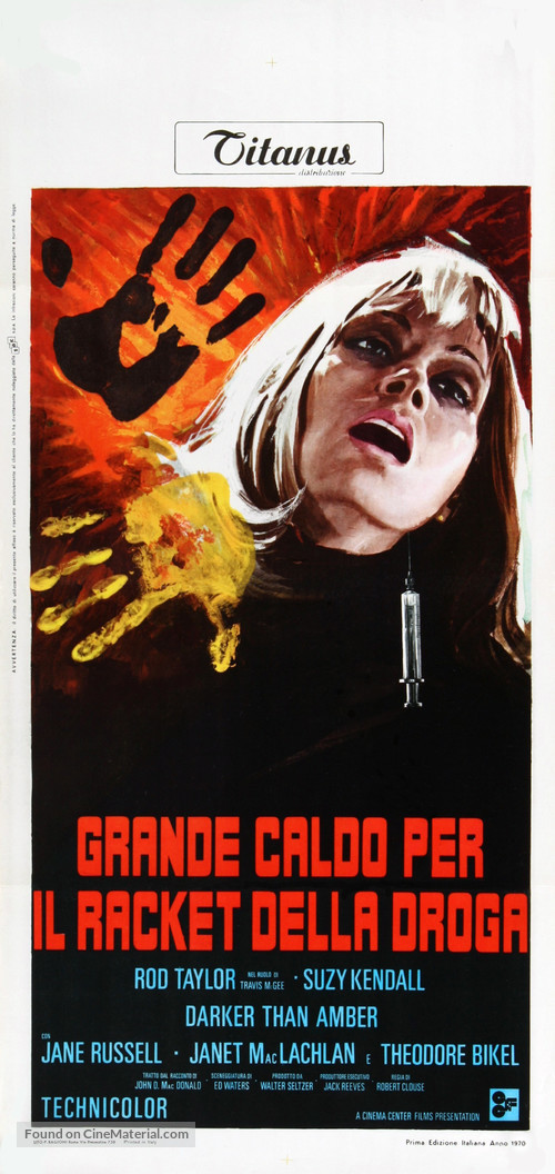 Darker Than Amber - Italian Movie Poster