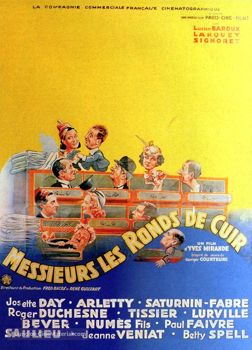 Messieurs les ronds de cuir - French Movie Poster