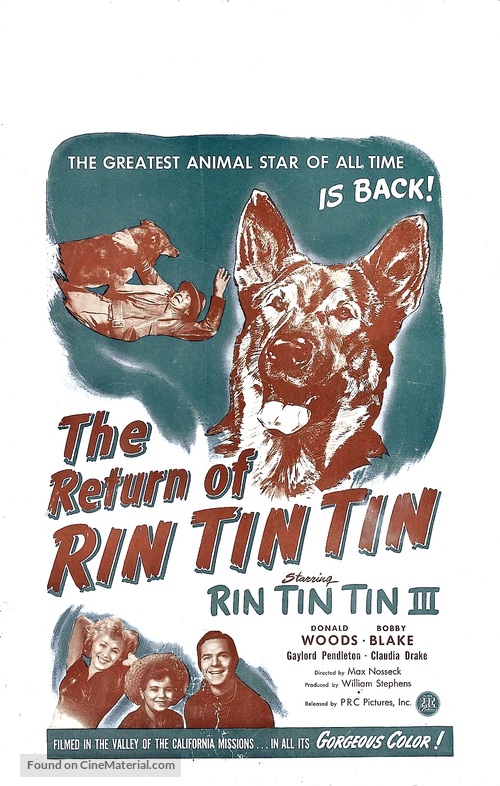 The Return of Rin Tin Tin - Movie Poster