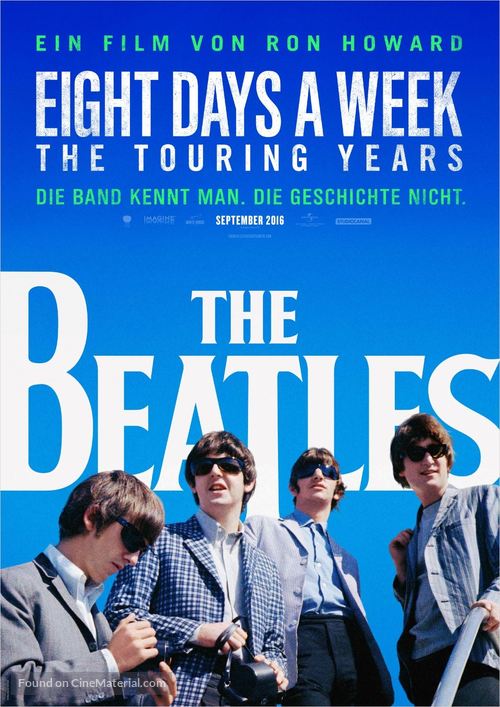 The Beatles: Eight Days a Week - The Touring Years - German Movie Poster