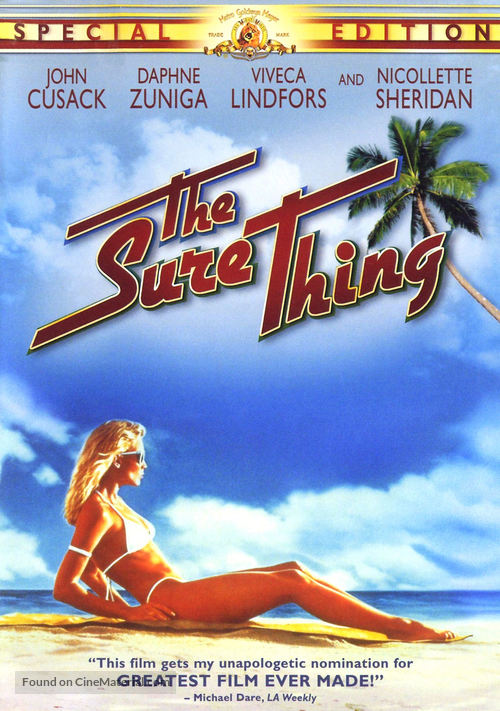 The Sure Thing - DVD movie cover