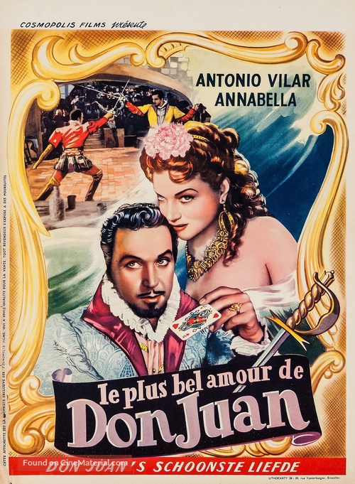 Don Juan - Belgian Movie Poster